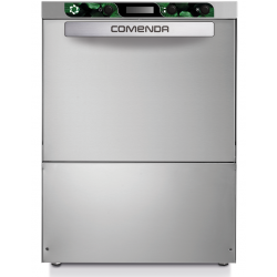 Comenda 40x40-es tányér és pohár mosogató gép, ürítőszivattyúval, öblítő és mosogatószer adagolóval