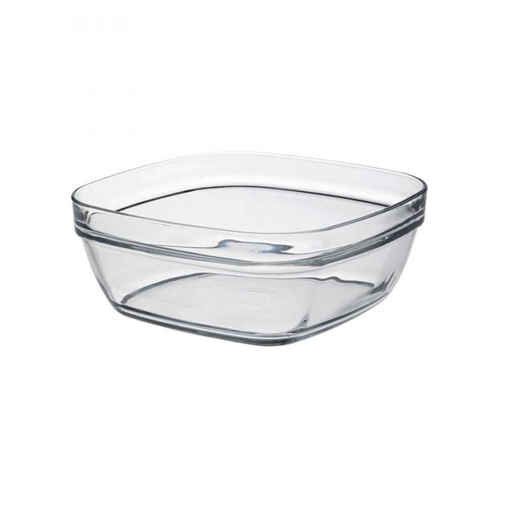 Temperált szögletes üvegtál 11 cm DURALEX, 0,3 L