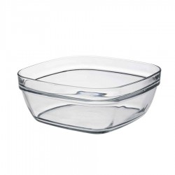 Temperált szögletes üvegtál 20 cm DURALEX, 2 L