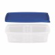 Többször használható ételhordó 0,5 liter mikrózható/fagyasztható, színes fedővel