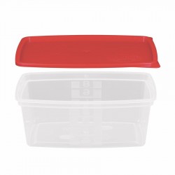 Többször használható ételhordó 0,8 liter mikrózható/fagyasztható, színes fedővel