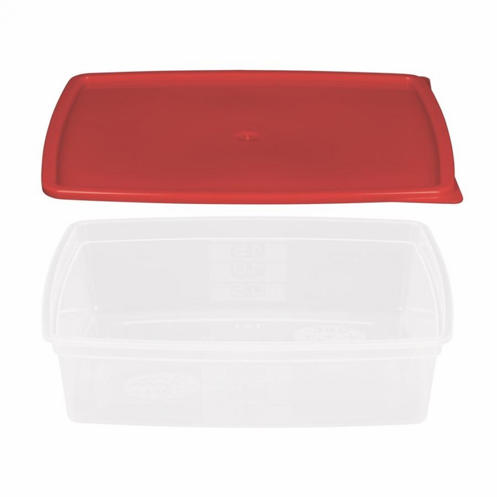 Többször használható ételhordó 1,5 liter mikrózható/fagyasztható, színes fedővel