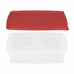 Többször használható ételhordó 1,5 liter mikrózható/fagyasztható, színes fedővel