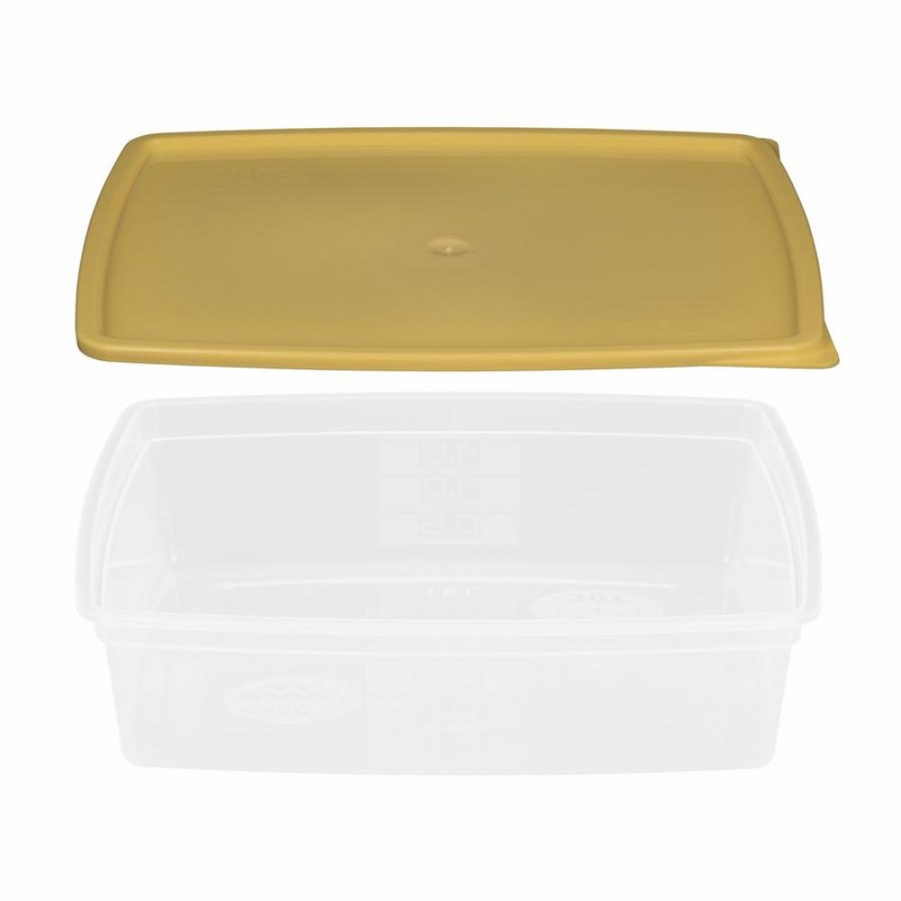 Többször használható ételhordó 1,5 liter mikrózható/fagyasztható, színes fedővel