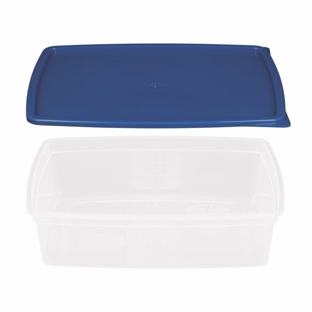Többször használható ételhordó 1,5 liter mikrózható/fagyasztható, színes fedővel