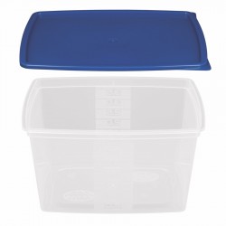 Többször használható ételhordó 3,5 liter mikrózható/fagyasztható, színes fedővel