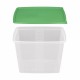 Többször használható ételhordó 4,5 liter mikrózható/fagyasztható, színes fedővel