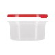 Többször használható ételhordó 0,43 liter mikrózható/fagyasztható színes fedővel
