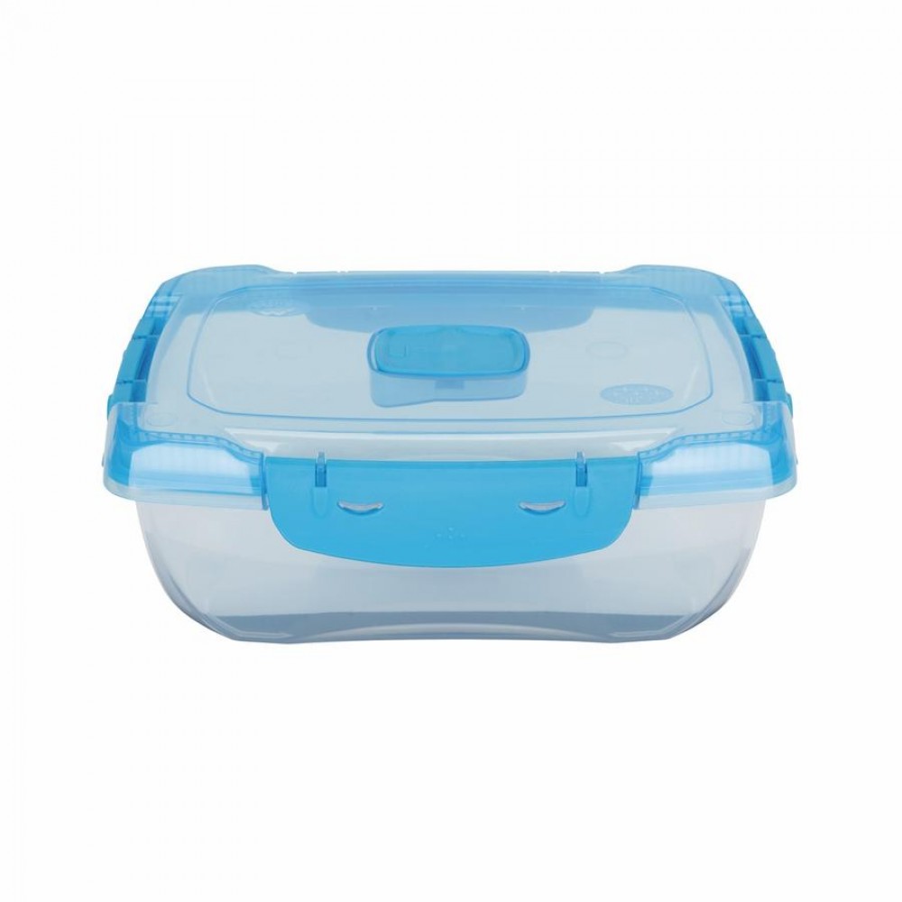 Ételhordó 1,0 literes csatos/szelepes (mikró-fagyasztós edény)