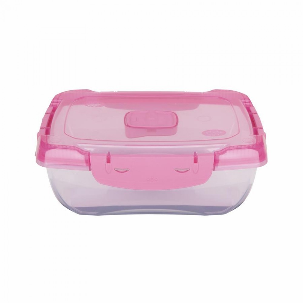 Ételhordó 1,0 literes csatos/szelepes (mikró-fagyasztós edény)