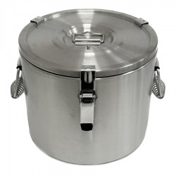 ATA-BEL ételszállító badella rozsdamentes duplafalú 10 L