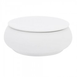 Gourmet fehér tálka 14 cm + fedő