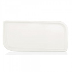 By bone fehér szögletestányér 36 x 16 cm