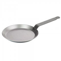 Palacsintasütő kovácsolt kék acélból 20 cm * 2 mm vastag *