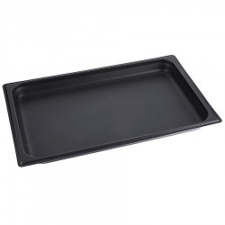 Sütőlemez rozsdamentes acélból, 7110-es széria - dupla tapadásmentes bevonattal, 53 x 32,5 x 4 cm