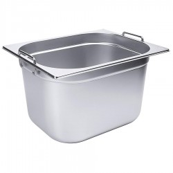 GN 1/2 edény csúszó füllel 200 mm mély, 12 L, 325 x 265 x 200 mm