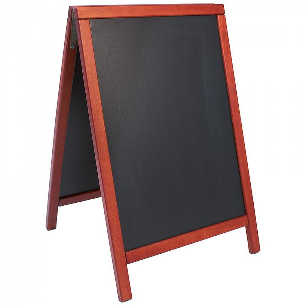 Kültéri megállítótábla 7695-ös széria, 55 x 85 cm - mahagóni