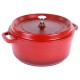 AluChef® öntött alumíniumból készült lábas fedővel, piros, 6,5 L