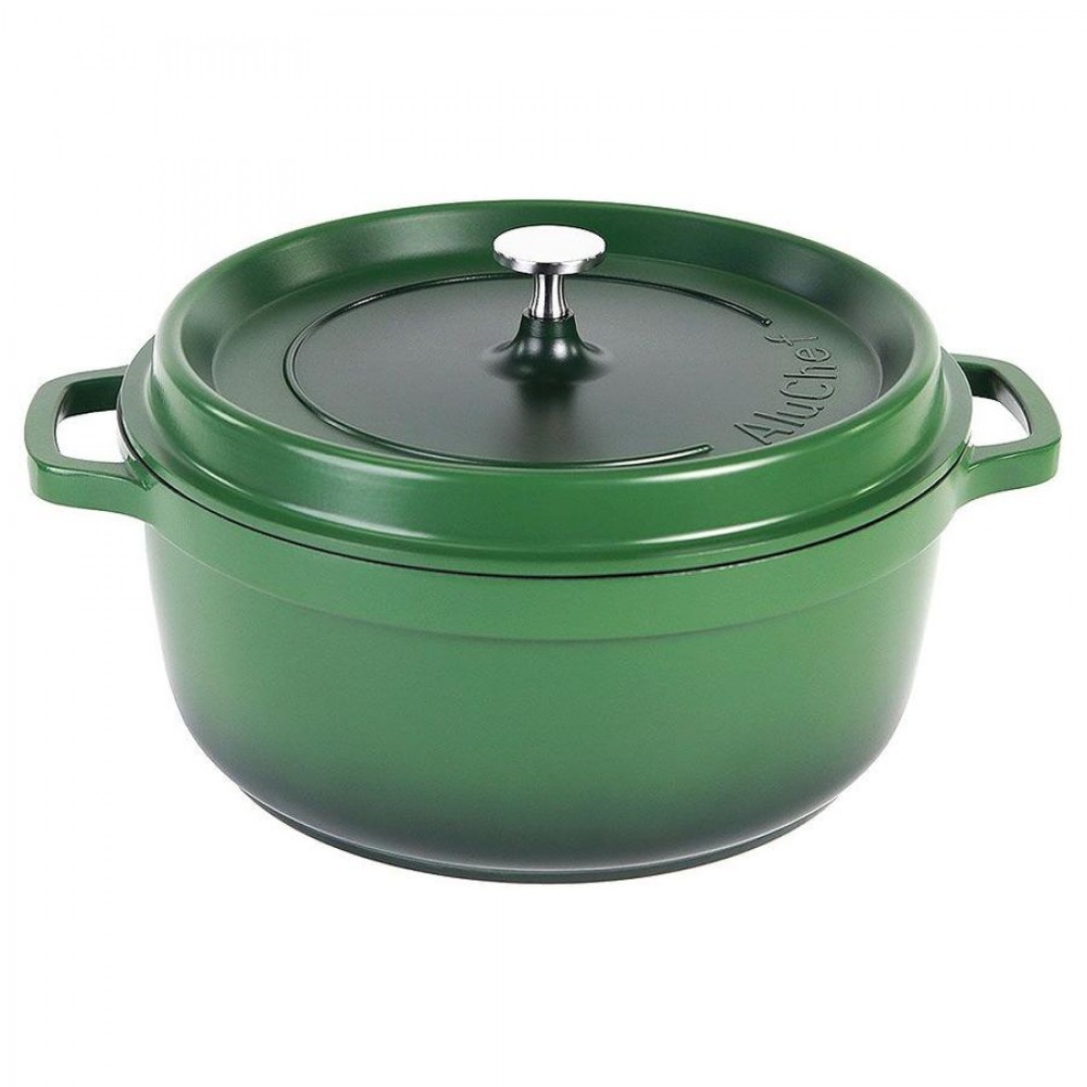 AluChef® öntött alumíniumból készült lábas fedővel, zöld, 6,5 L