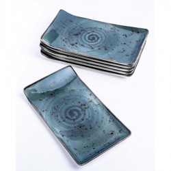 6 db Arando szögletes vegan tányér 21,5 x 18 cm