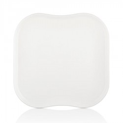 Smooth vegan négyzettányér 33 x 33 cm, fehér