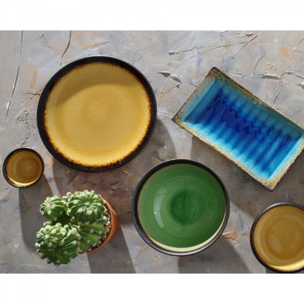 Topaz organikus tányér 27 x 19 cm