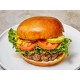 Hamburger fedő, cloche 15 x 9 cm