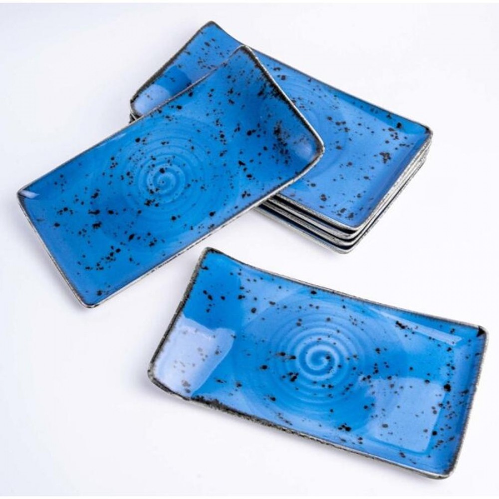 Iris szögletes vegan tányér 21,5 x 12 cm