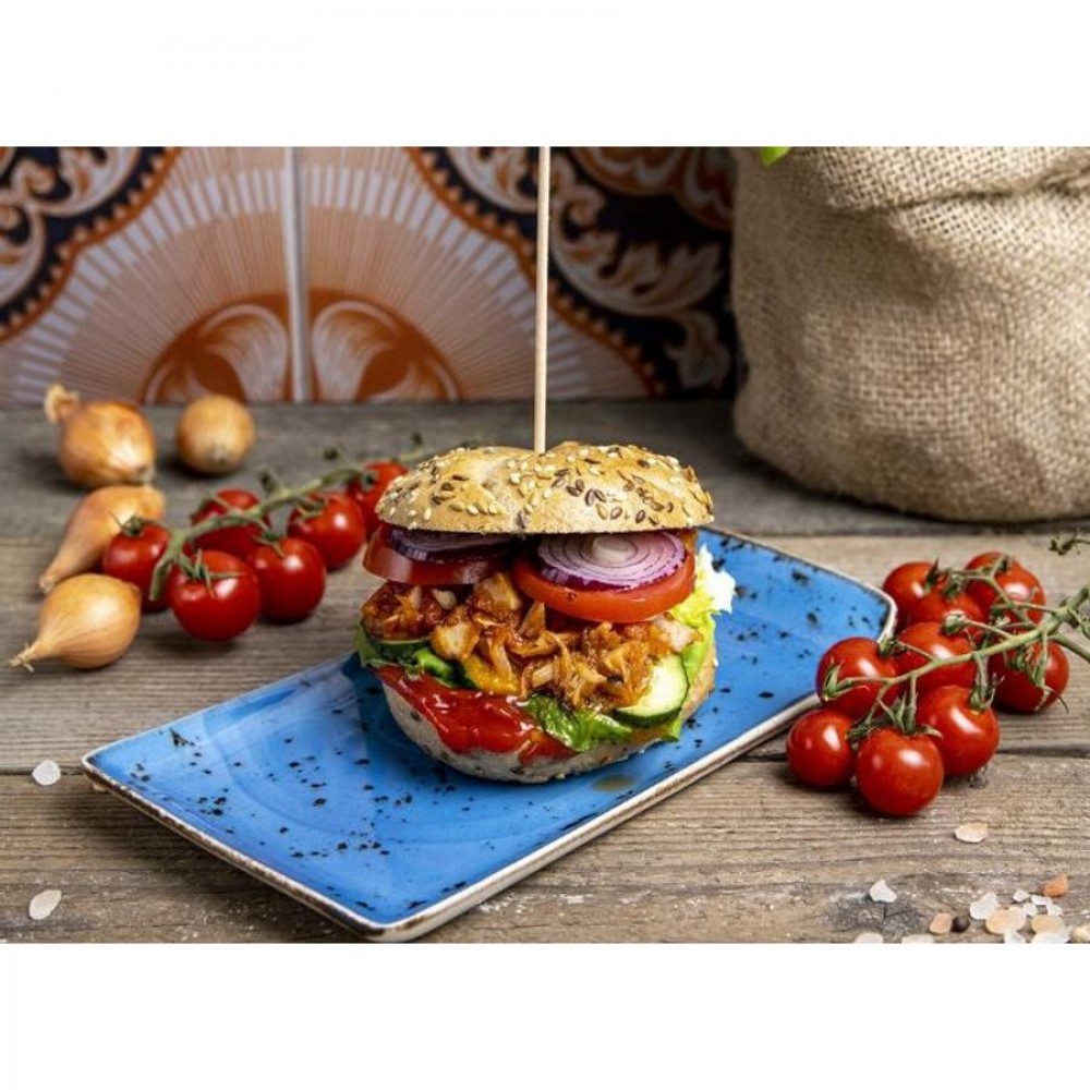 Iris szögletes tányér 30 x 20 cm