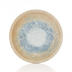 Smooth vegan terítéktányér 25 cm, sárga - kék