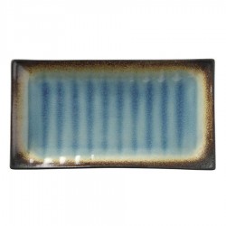 Lazur szögletes tányér 27 x 15 cm