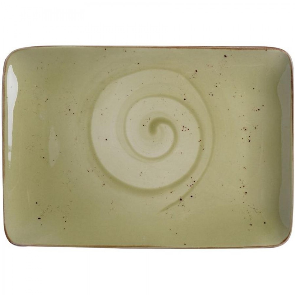 Olive szögletes tányér 30 x 20 cm