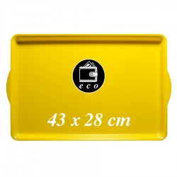 ECO önkiszolgáló tálca 43 x 28 cm * sárga