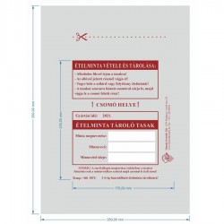 Steril ételminta tárolótasak 1000 darab/csomag