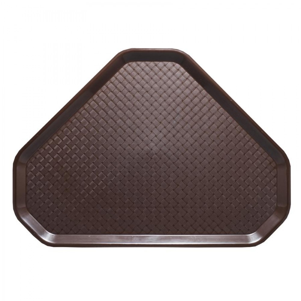 Trapéz önkiszolgáló tálca 48 x 34 cm * barna