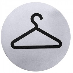 Tájékoztatótábla öntapadós, ruhatár 7,5 cm