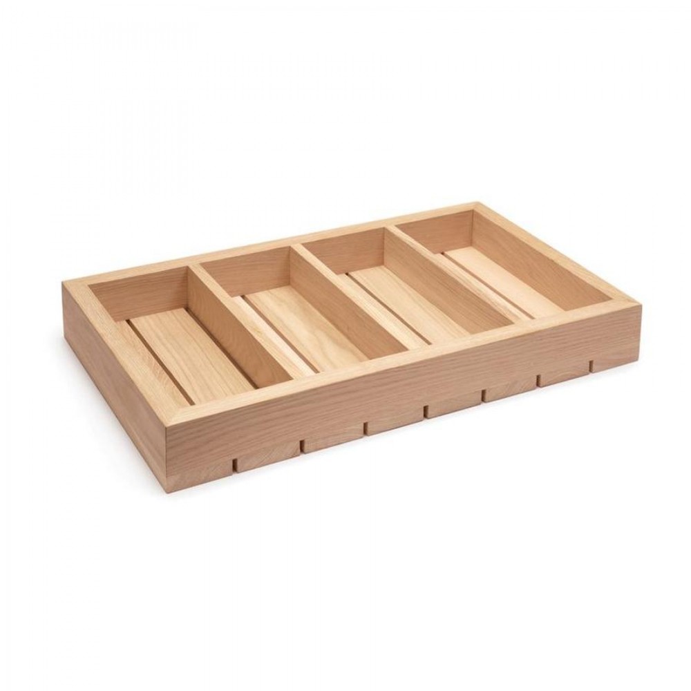 Madeira display négy részes osztott alap doboz GN 1/1, 530 x 325 x 65 mm