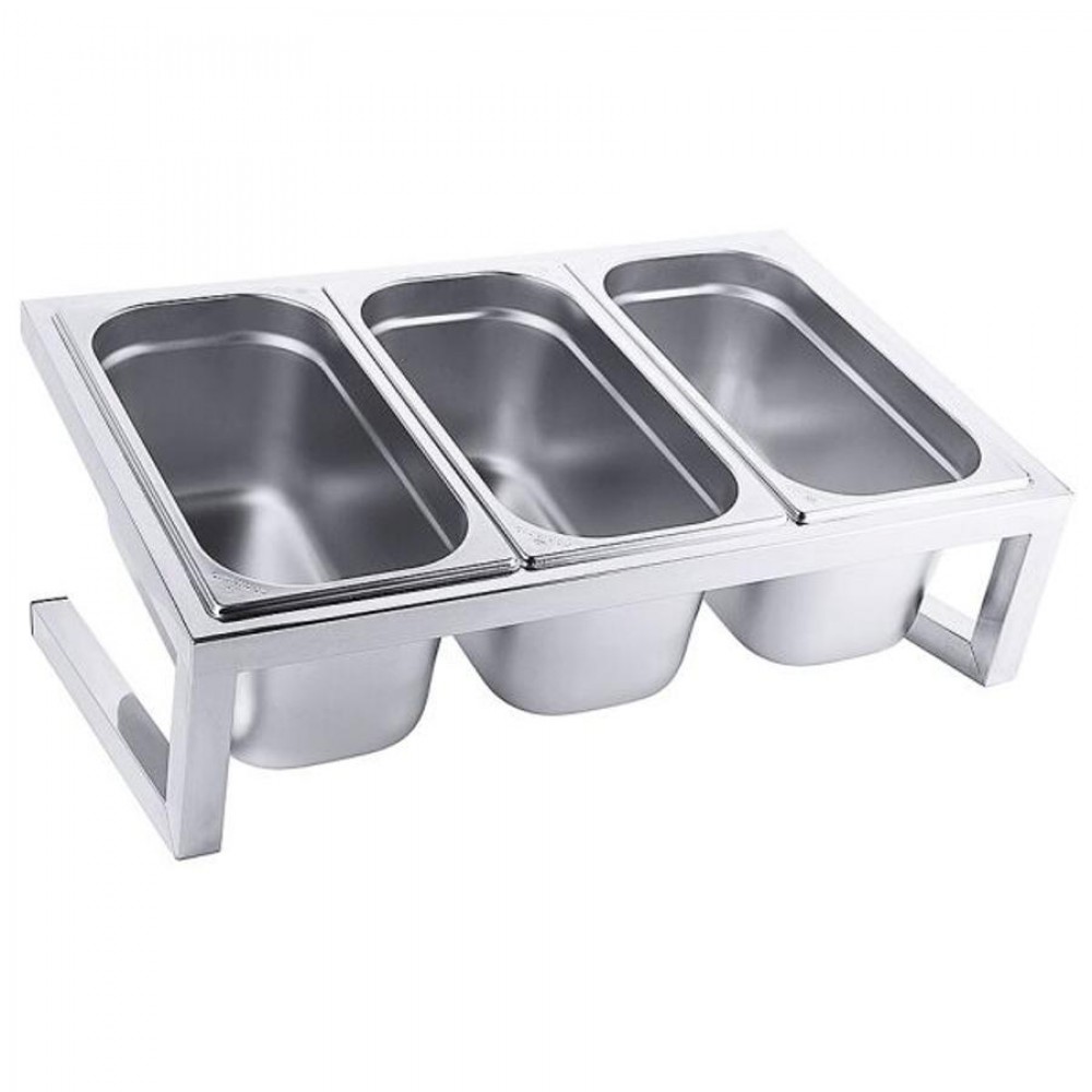 Evőeszköztartó, GN edény kiemelő 3 részes