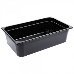 Fekete polikarbonát GN 1/1-es edény 150 mm mély