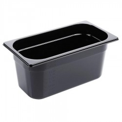 Fekete polikarbonát GN 1/3-os edény 150 mm mély, 5,4 L