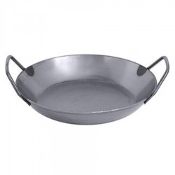 Kovácsolt kékacélból készült paella serpenyő 40 cm