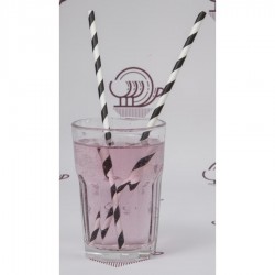 Komposztálható szívószál 6 mm x 23 cm 250 db