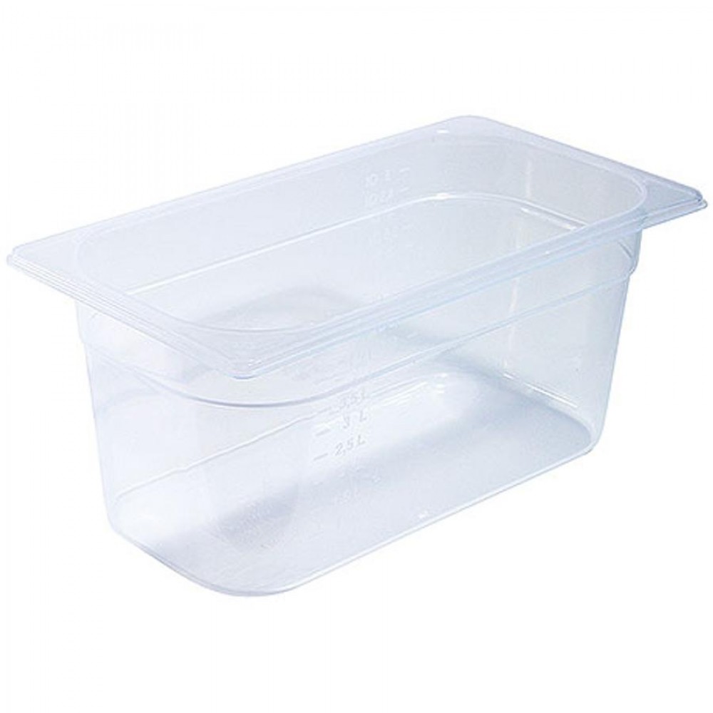 GN 1/3-os edény polipropilénből 150 mm mély, 5,5 L