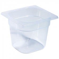 GN 1/6-os edény polipropilénből 150 mm mély, 2 L