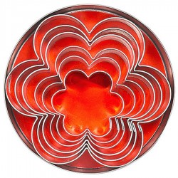 Sütikiszúró 636-os széria, 6 darabos virágformák