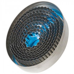 Sütikiszúró 619-es széria, 9 darabos hullámosszélű oválisformák