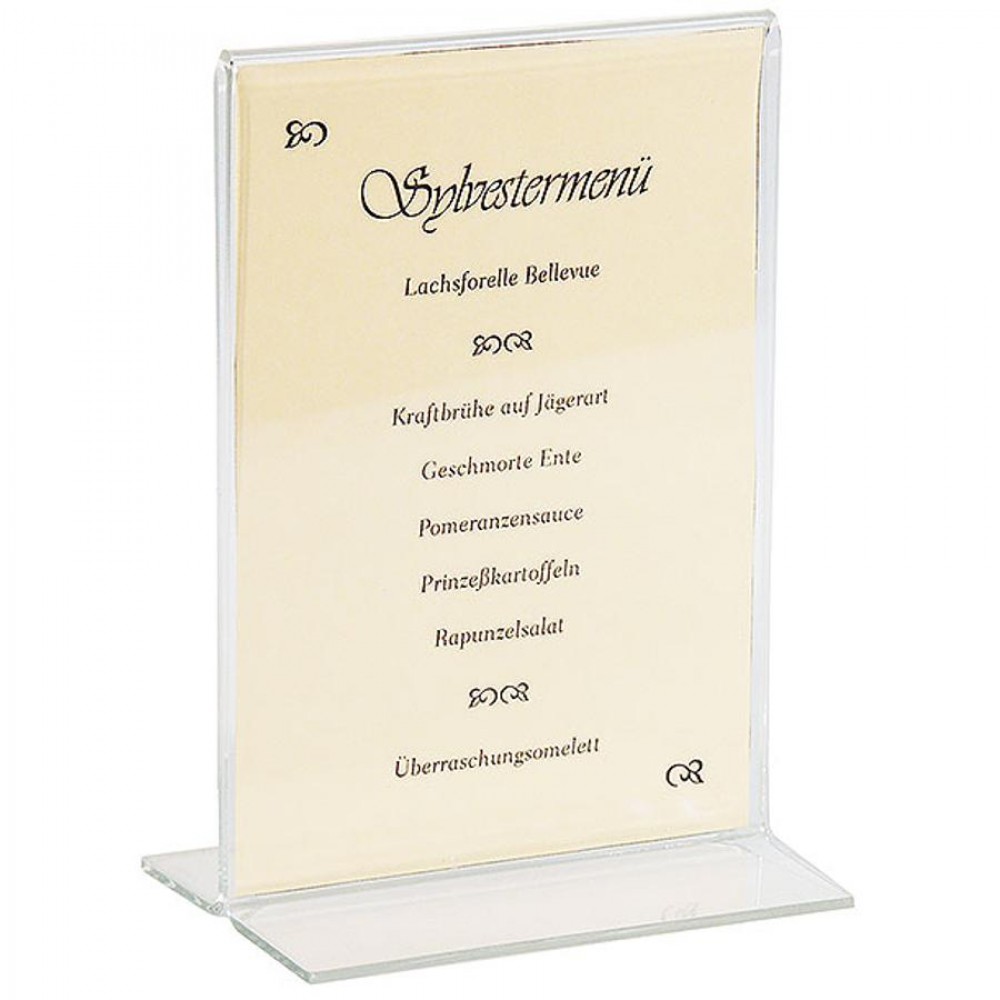 Menü kártyatartó, A 6, 10,2 x 15,2 cm