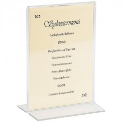 Menü kártyatartó, A 6, 10,2 x 15,2 cm