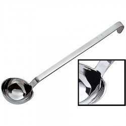 Merőkanál 0,125 L - 80-as széria - nyelén mérték jellel