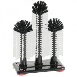 Pohármosó kefe 18-24-18 cm négy darab gumitalppal